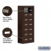 Salsbury Cell Phone Storage Locker - 7 Door High Unit (8 Inch Deep Compartments) - 14 A Doors - Bronze - Surface Mounted - Master Keyed Locks